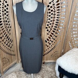Calvin Klein Charcoal Midi Dress